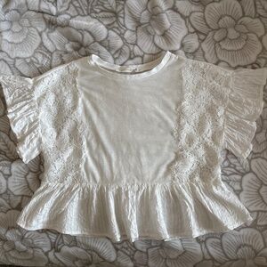 Altar’d State Lina Crochet Babydoll Top